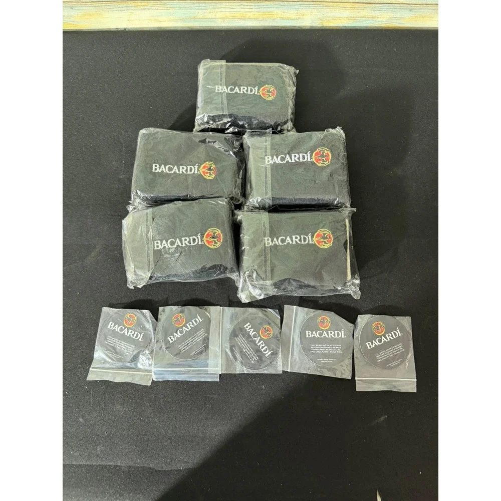 Bacardi Wristband &‎ LED LightPad Bundle 15pc Set Black New Promo Barware